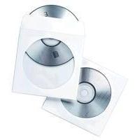 fellowes cd envelope paper white pack of 50 90690