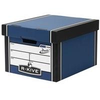 fellowes r kive premium presto classic storage box blue