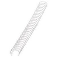Fellowes Wire Binding Element 12.7mm White Pack of 100 53270