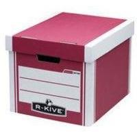 Fellowes R-Kive Premium Presto Storage Box Red/White 7260601