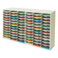 Fellowes (A4) Literature Sorter Melamine-Laminated Shell with 72 Compartments (2x36 Sorters)