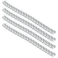 fellowes wire binding element 8mm black pack of 100 53261