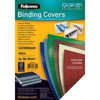 Fellowes FSC Delta Leather Board Cover A4 White Pack of