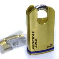 Federal 700 B Series Raised Shoulder Padlock Solid Brass