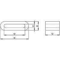 ferrite rod core 53 l x w x h 335 x 8 x 65 mm richco ferrit rfs2 21 08 ...