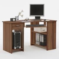 Felix Home Office Wooden Corner Computer Desk In Plumtree