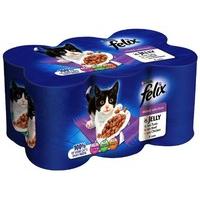 Felix Mixed Selection in Jelly 6 x 400 g (Pack of 4, Total 24 Cans)