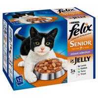 Felix Pouch Senior Cat Food Mixed Selection 12 x 100g