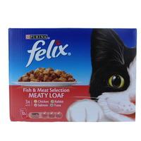 Felix Pouch Fish and Meat Supermeat Selection 12 Pack