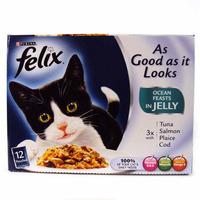 Felix As Good As Ocean Feasts In Jelly x 12