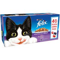 Felix Pouch Cat Food Mixed Selection 40 x 100g