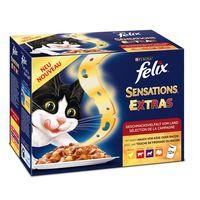 Felix Sensations Extras 12 x 100g - Meat in Jelly