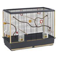 ferplast piano 6 bird cage greyblack 87 x 465 x 70 cm l x w x h