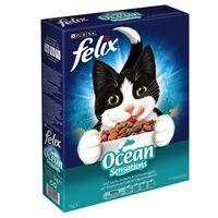 Felix Ocean Sensations Dry Cat Food with Fish - Economy Pack: 3 x 2kg