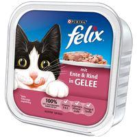 felix chunks in jelly 32 x 100g duck beef