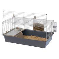 ferplast rabbit and guinea pig cage 100 grey 95 x 57 x 46 cm l x w x h