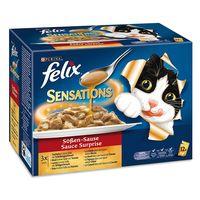 Felix Sensations Sauce Surprise 12 x 100g - Fish Selection