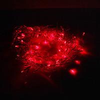 Festival Decoration 120-LED 8-Mode Red Light Icicle Lamps for Christmas Party (220V)