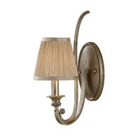 Feiss Wall Light with Mushrooms Pleated Hardback Shade