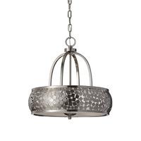 Feiss 4 Lamp Chandelier with Organza Fabric Shade