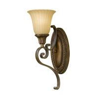Feiss 1 Lamp Wall Light with India Scavo Glass Shade