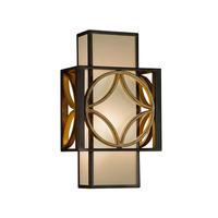 Feiss 1 Lamp Wall Light with Bronze Organza Fabric Shade