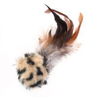 Feather Ball with Microchip Squeak - 1 Toy