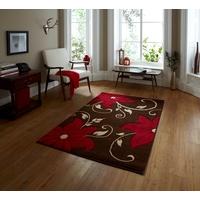 felice brown rich red high density flower pattern rugs oc15 120cm x 17 ...
