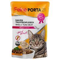 feline porta 21 pouches saver pack 12 x 100g tuna with aloe