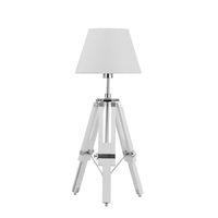 feature lamp tripod base white