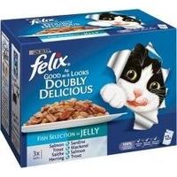 Felix Pouch Agail Doubly Delicious Gij Mv Fish 12x100g ( 4 pack )