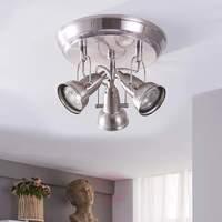 Femie 3-bulb LED circular ceiling spotlight, GU10