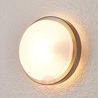 fero round outdoor wall lamp stainless steel