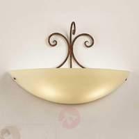 Federico wall light with antique brown metal