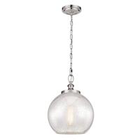 fetabbypm tabby 1 light brushed steel spherical ceiling pendant
