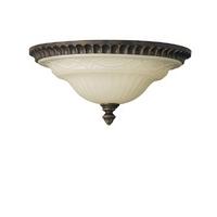 FE/DRAWINGRM/FA Drawing Room Walnut Flush Ceiling Light