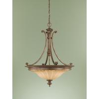 FE/STIRLINGCAS3P Stirling Castle Ceiling Pendant Chandelier in British Bronze