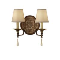 femarcella2 marcella 2 light british bronze wall sconce