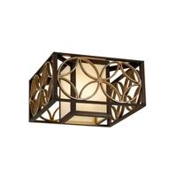 FE/REMY/F Remy 2 Light Flush Heritage Bronze Ceiling Light