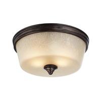 FE/ARBOR CREEK/F Arbor Creek 2 Light Bronze and Brass Flush Mount