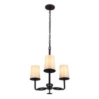 fehuntley3 huntley 3 light bronze chandelier with ivory glass shades