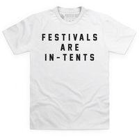 Festivals Are In-Tents Boyfriend Cut T Shirt