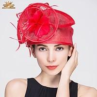 Feather Flax Headpiece-Wedding Special Occasion Casual Office Career Fascinators 1 Piece