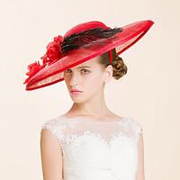 Feather Flax Headpiece-Wedding Special Occasion Casual Outdoor Hats 1 Piece