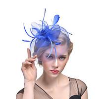 Feather Net Headpiece-Wedding Special Occasion Fascinators 1 Piece