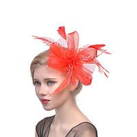 feather net headpiece wedding fascinators 1 piece