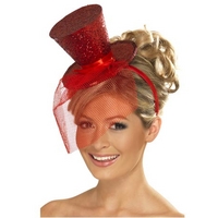 Fever Mini Top Hat Red