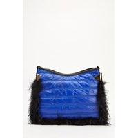 Feather Black Trim Quilted Bag