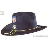 Felt Civil War With Badge Blue Civil War Hats Caps & Headwear For Fancy Dress