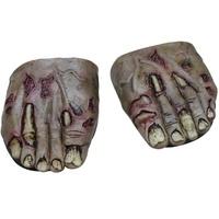 Feet Covers Zombie Rotted Flesh W Elasti